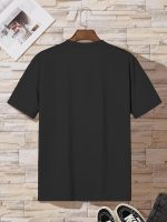 ⁦Lymio Men T-Shirt || T-Shirt for Men || Printed T Shirt || T-Shirt (B-Black)⁩ - الصورة ⁦3⁩