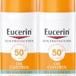 يوسيرين جل كريم واقي من الشمس للتحكم في الزيت بملمس جاف للوجه، حماية عالية من الاشعة فوق البنفسجية فئة A وB بعامل حماية من اشعة الشمس 50+، ملمس خفيف، مناسب تحت المكياج، للبشرة الدهنية المعرضة لحب