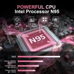 ⁦لابتوب العاب 15.6 انش، معالج N95 (4C4T، 1.7-3.4GHz) 16GB RAM 512GB PCIe SSD، شاشة FHD، كيبورد باضاءة خلفية، فتح بصمة الاصبع، لابتوب للاعمال والطلاب ويندوز 11 برو، روز جولد⁩ - الصورة ⁦3⁩
