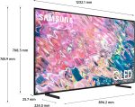 ⁦تلفزيون سامسونج 55 بوصة Q60B QLED 4K الذكي (2022) - معالج 4K مع اليكسا مدمج وشاشة ال اي دي مزدوجة مع شاشة عرض حجم 100%، تصميم نحيف الهواء، صوت تتبع الكائن، سوبر الترا وايد⁩ - الصورة ⁦2⁩
