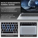 ⁦لابتوب تونهايل 15.6 انش 2 في 1 بشاشة لمس رايزن R3-3200U (حتى 3.5GHz)، 16GB RAM 512GB SSD، 1920X1080 FHD، واي فاي 5 بلوتوث 5.1، كيبورد باضاءة خلفية، شاشة لمس دوارة 360 درجة⁩ - الصورة ⁦6⁩