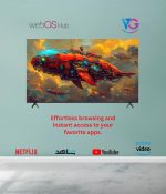 ⁦في جي تلفزيون ذكي QLED 4K UHD مقاس 85 بوصة، موزع ويب او اس، صوت دولبي، جهاز تحكم عن بعد ماجيك، بلوتوث، ابل اير بلاي، لوحة درجة A+، حامل حائط مجاني - VGQLED85WOU⁩ - الصورة ⁦3⁩