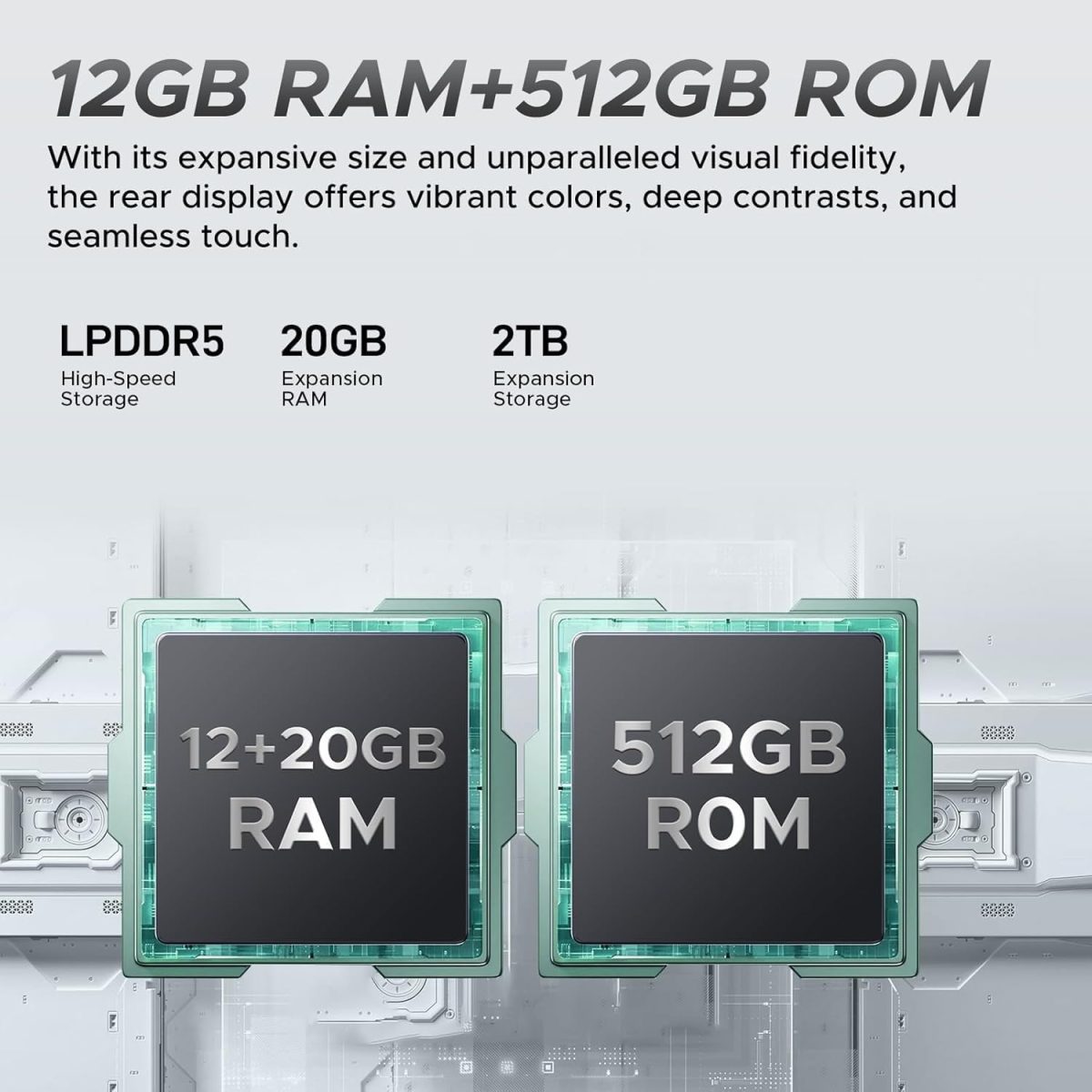 ⁦هاتف S200X متين 12GB+512GB شاشة IPS 6.75 انش اندرويد 14 10100mAh بطارية 33 واط ديمنستي 7050 ثماني النواة 5G ان اف سي⁩ - الصورة ⁦5⁩