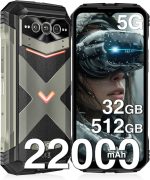 دوجي جوال في ماكس برو 5G متين 22000mAh 32GB+512GB/TF 2TB، اندرويد 14، 108MP+20MP، شاشة 6.55 انش FHD+120Hz IPS، مقاوم للماء IP68/IP69K، ان اف سي/التعرف على الوجه/واي فاي 6