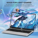 ⁦لابتوب العاب 15.6 انش FHD IPS ومعالج AMD رايزن 5 6600H و32GB DDR5 RAM و2TB SSD (افضل من i5-12450H حتى 4.5GHz)، وحدة معالجة رسومات جرافيكية 660M 6 نوى، 100 واط نوع C، بصمة اصبع، كيبورد باضاءة خلفية،⁩ - الصورة ⁦3⁩