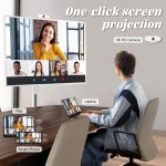 ⁦32-Inch Portable Smart TV Touch Screen,Rolling TV on Wheels with Voice Control,Android OS 8G RAM+128G Storage Built-in Battery 10500mAh Battery,for home⁩ - الصورة ⁦7⁩