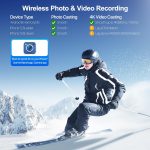⁦MAGEX Phone Vlog Selfie Monitor Screen, 4" Wireless Magnetic Selfie Screen for iPhone Android Back Camera Monitor for 4K Recording Selfie Vlog Live Stream TikTok, WiFi Uninterrupted⁩ - الصورة ⁦6⁩