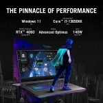 ⁦اسس لابتوب روج ستريكس G16 للالعاب 2023 بشاشة 16.1 انش FHD + 165Hz كور i7-13650HX 16GB 512GB انفيديا جيفورس RTX 4060 8GB بطاقة رسومات RGB خلفية مفتاح انجليزي ويندوز 11 رمادي مع اقتباسات العاب نيون⁩ - الصورة ⁦2⁩