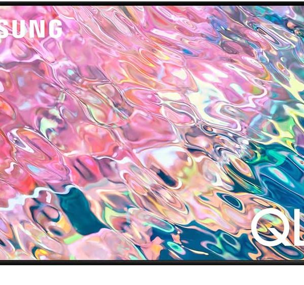 تلفزيون سامسونج 55 بوصة Q60B QLED 4K الذكي (2022) - معالج 4K مع اليكسا مدمج وشاشة ال اي دي مزدوجة مع شاشة عرض حجم 100%، تصميم نحيف الهواء، صوت تتبع الكائن، سوبر الترا وايد