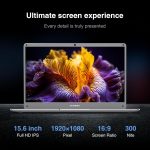 ⁦لابتوب ايكوهيرو ويندوز 11 بشاشة 15.6 انش FHD (1920×1080) IPS، انتل كور i3-5005U، ذاكرة RAM 16GB وSSD 512GB، واي فاي 2.4G/5G، بلوتوث 5.0 وار جيه 45، وظائف بالكامل، نوع C، سبيس⁩ - الصورة ⁦5⁩
