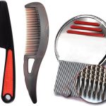 مشط من الستانلس ستيل لعلاج الصدفية والقشرة - مزيل السموم للاسنان الدقيقة للقمل، فرشاة شعر متعددة الوظائف للتدليك - للنساء والرجال والاطفال