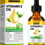 زيت فيتامين اي 75000 وحدة دولية - زيت فيتامين E عضوي نقي للبشرة والوجه والجسم - عناية قوية ضد الندوب والتجاعيد والخطوط الدقيقة