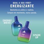 ⁦Adidas Vibes Energy Drive Eau de Parfum For All, Energising and Stimulating, Long Lasting Fragrance, Cardamom and Pink Pepper 100ml (3.3oz)⁩ - الصورة ⁦6⁩