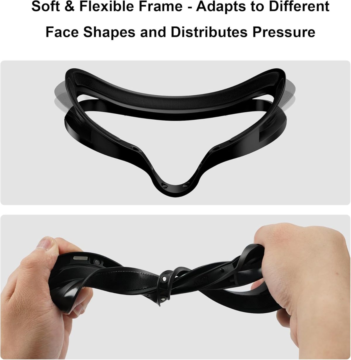 ⁦Globular Cluster F3 V3 Magnetic Facial Interface for Quest 3, Flexible and Adaptive Frame with Multi-Material Pads, Not Compatible with Quest 3S or Official Charging Dock⁩ - الصورة ⁦3⁩