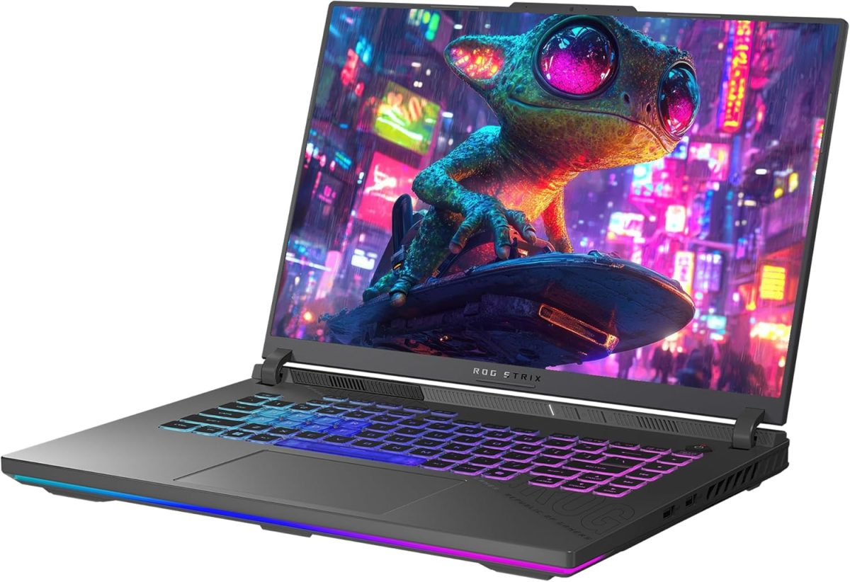 ⁦اسس لابتوب العاب روج ستريكس G16 بمعالج AMD رايزن 9-8940HX وذاكرة RAM DDR5 32GB وSSD PCIe 1TB وشاشة 16 انش WUXGA (1920x1200) 165Hz وانفيديا جي فورس RTX 5070Ti وكيبورد باضاءة خلفية RGB رباعي المناطق⁩ - الصورة ⁦7⁩