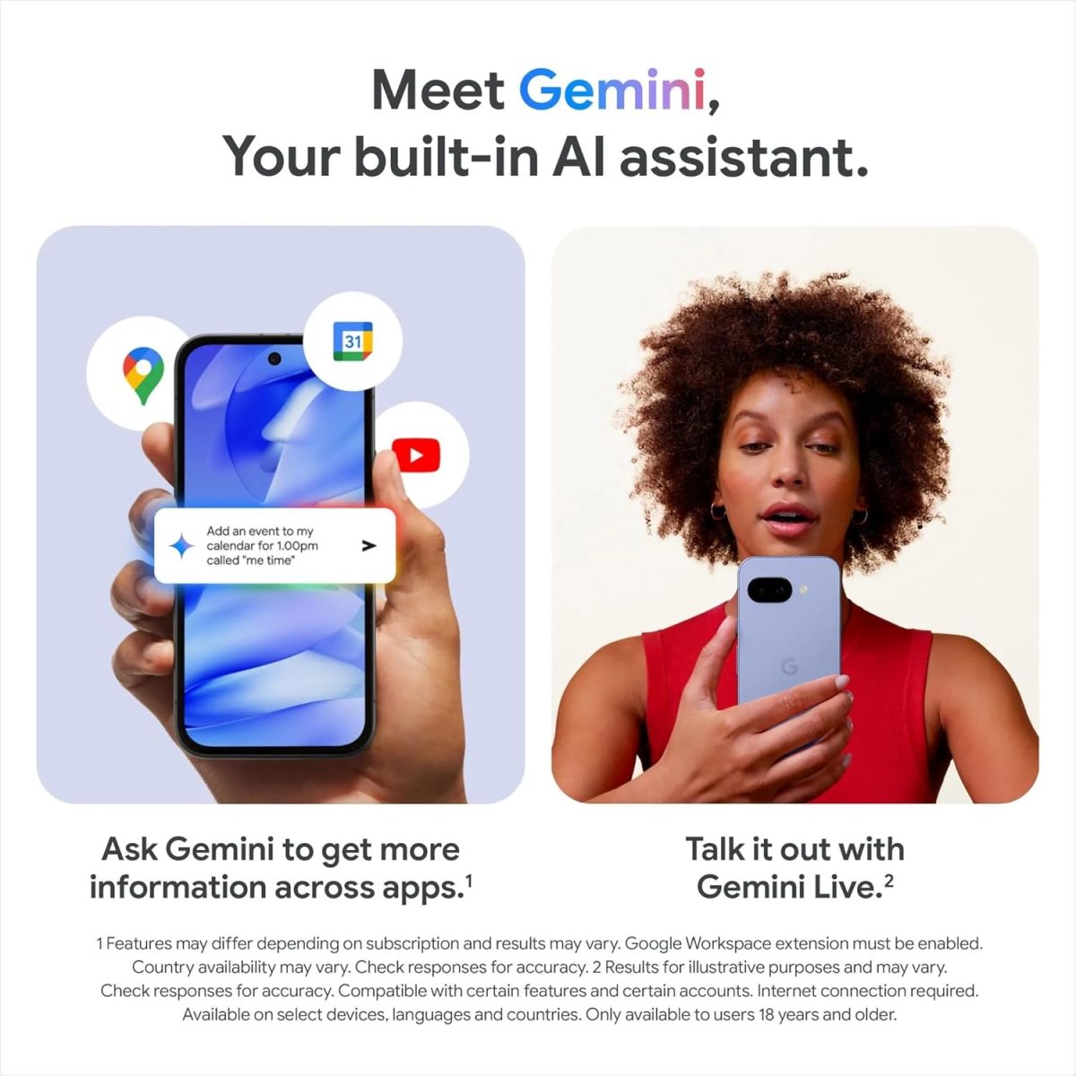 ⁦جوجل هاتف ذكي بيكسل 9a شبكة الجيل الخامس 5G، شاشة OLED مقاس 6.3 انش، 8 جيجابايت/128 جيجابايت، لون فاوانيا⁩ - الصورة ⁦2⁩