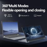 ⁦لابتوب تونهايل 15.6 انش 2 في 1 بشاشة لمس رايزن R3-3200U (حتى 3.5GHz)، 16GB RAM 512GB SSD، 1920X1080 FHD، واي فاي 5 بلوتوث 5.1، كيبورد باضاءة خلفية، شاشة لمس دوارة 360 درجة⁩ - الصورة ⁦2⁩