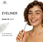 ⁦قلم تحديد عيون جل مقاوم للماء بطرف ملتف دقيق 0.2 ملم، كاجال مقاوم للتلطخ، لمسة نهائية غير لامعة، يدوم لمدة 12 ساعة، نباتي وامن على العدسات اللاصقة، عيون حساسة (8 - ابيض)⁩ - الصورة ⁦7⁩