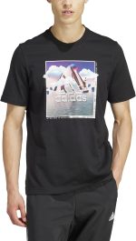 ⁦adidas Men Landscape Badge Graphic T-Shirt⁩ - الصورة ⁦5⁩