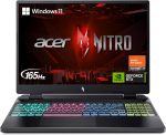 ايسر لابتوب نيترو 16 للالعاب بمعالج AMD رايزن 7 7840HS ثماني النواة وبطاقة رسومات انفيديا جيفورس RTX 4060 وشاشة 16 انش WUXGA 165Hz IPS وDDR5 16GB وSSD جيل 4 1TB وواي فاي
