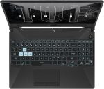 ⁦اسس لابتوب العاب تي يو اف A15 بشاشة 15.6 انش FHD 144Hz ومعالج AMD رايزن 7 7445HS وذاكرة RAM DDR5 16GB وSSD PCIe 4.0 512GB وانفيديا جيفورس RTX 3050 4GB وكيبورد RGB وويندوز 11، اسود جرافيت⁩ - الصورة ⁦3⁩