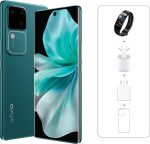 فيفو V30 5G (اخضر ورقي، 12GB+12GB RAM، 256GB) | انحف شاشة اموليد منحنية ثلاثية الابعاد 1.5K 120Hz | سيلفي مجموعة التركيز التلقائي 50MP | اورا لايت OIS | حزمة حصرية عبر الانترنت، (مجدد)