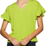 بلوزة سادة بقصة عادية للنساء من كريف