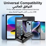 ⁦باور بانك 27000 مللي امبير في الساعة، كيو سي 4.0 USB C 22.5 واط شحن سريع بي دي 20 واط، حزمة بطارية الجوال 3 مخارج ومدخلين بسعة عالية متوافق مع الهواتف الذكية⁩ - الصورة ⁦5⁩
