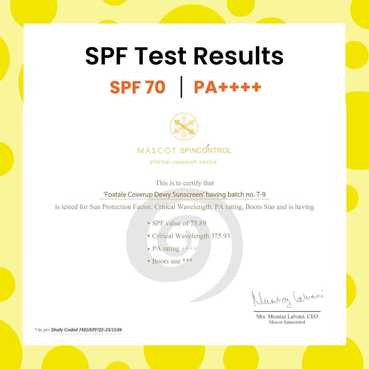 ⁦Foxtale SPF 70 Niacinamide Dewy Sunscreen with PA++++ For Dewy Sun Protection|Prevents Tan|Lightenweight, Non Greasy, No White Cast|Anti-Tan Formula|For Men & Women|For all skin type,50 Ml⁩ - الصورة ⁦8⁩