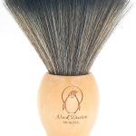 مينيسيا منفضة صغيرة للرقبة - لوازم الحلاقة، فرشاة حلاقة بمقبض خشبي لقص الشعر، فرشاة منفضة للحلاقين - منفضة شعر للحلاقين، فرشاة شعر للحلاقين، ادوات حلاقة (بطريق)