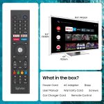 ⁦تلفزيون 12 فولت من سيلفوكس، تلفزيون ذكي 22 بوصة مع مشغل دي في دي، تلفزيون FHD 1080P للبحرية والمركبات الترفيهية والمخيمات، يعمل بتيار متردد/تيار مستمر بجهد واسع 9-32 فولت، متوافق مع جوجل تي في، 2 HDMI⁩ - الصورة ⁦9⁩