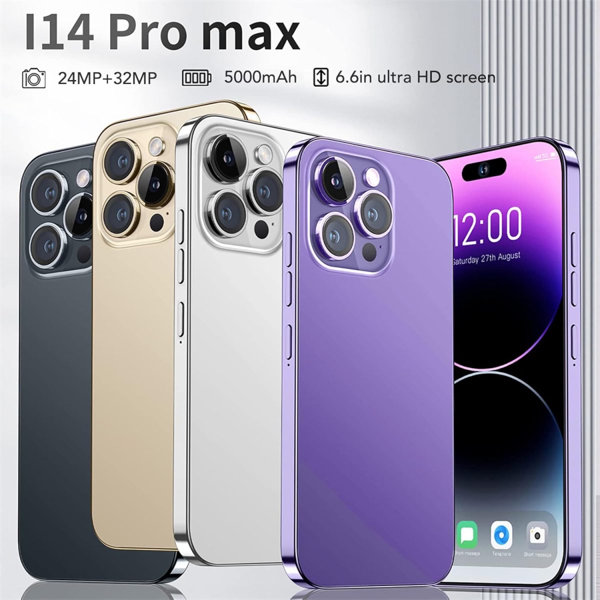 ⁦هاتف ذكي 3G غير مقفل ثنائي شرائح الاتصال بذاكرة RAM 4GB وذاكرة روم 64GB وبطارية 5000mAh للحياة اليومية من زيني⁩ - الصورة ⁦7⁩