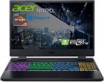 ايسر لابتوب العاب نيترو 5 بمعالج AMD رايزن 7 6800H وبطاقة رسومات جيفورس RTX 3070 Ti وشاشة 15.6 انش QHD 165Hz IPS وذاكرة RAM DDR5 32GB وSSD PCIe 1TB وواي فاي كيلر 6 وكيبورد باضاءة خلفية RGB 4 مناطق