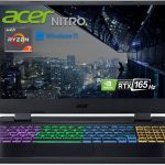 ايسر لابتوب العاب نيترو 5 بمعالج AMD رايزن 7 6800H وبطاقة رسومات جيفورس RTX 3070 Ti وشاشة 15.6 انش QHD 165Hz IPS وذاكرة RAM DDR5 32GB وSSD PCIe 1TB وواي فاي كيلر 6 وكيبورد باضاءة خلفية RGB 4 مناطق