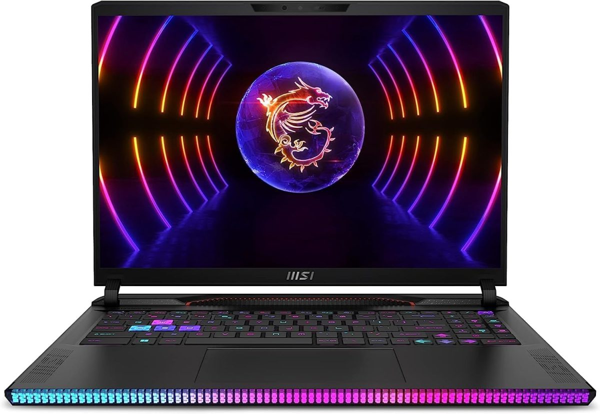 MSI لابتوب العاب رايدر GE68HX 16 انش FHD (1920×1200) 144Hz ومعالج انتل كور i9-13950HX 24 نواة جيل 13 حتى 5.50GHz وRAM DDR5 32GB وSSD NVMe 1TB وبطاقة جيفورس RTX 4060 8GB GDDR6 وويندوز 11 هوم