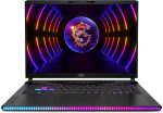 MSI لابتوب العاب رايدر GE68HX 16 انش FHD (1920×1200) 144Hz ومعالج انتل كور i9-13950HX 24 نواة جيل 13 حتى 5.50GHz وRAM DDR5 32GB وSSD NVMe 1TB وبطاقة جيفورس RTX 4060 8GB GDDR6 وويندوز 11 هوم