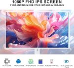 ⁦32-Inch Portable Smart TV Touch Screen,Rolling TV on Wheels with Voice Control,Android OS 8G RAM+128G Storage Built-in Battery 10500mAh Battery,for home⁩ - الصورة ⁦5⁩