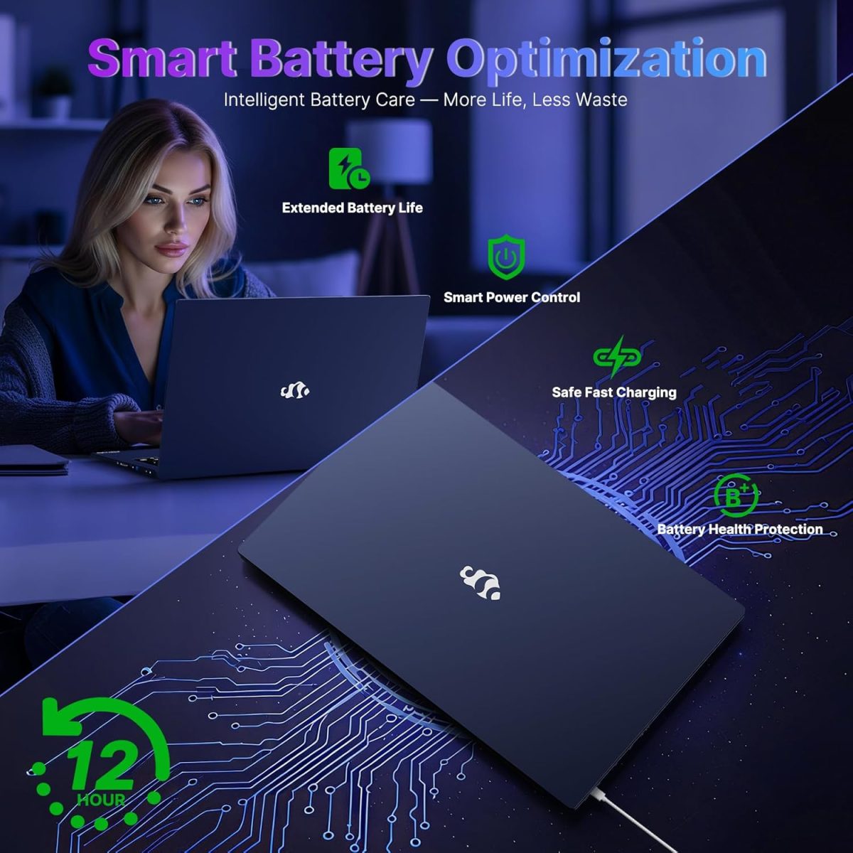 ⁦نيمو لابتوب العاب رايزن 9 8945HS 17.3 (>i9-13900H) ذاكرة RAM 32GB وSSD 1TB وبطاقة عرض مرئي راديون 780M وبطاقة عرض مرئي راديون 780M وPD 100 واط نوع C 4.0 ومساعد طيار جاهز للذكاء الاصطناعي والواقع⁩ - الصورة ⁦6⁩