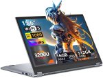لابتوب العاب 2 في 1 بشاشة لمس 15.6 انش ومعالج AMD R3-3200U (حتى 3.5GHz) وRAM 16GB وSSD 512GB RJ45 وواي فاي 5 وبلوتوث 5.1 وHDMI وكيبورد باضاءة خلفية AMD راديون فيجا 3 ويندوز 11 برو من دانهو