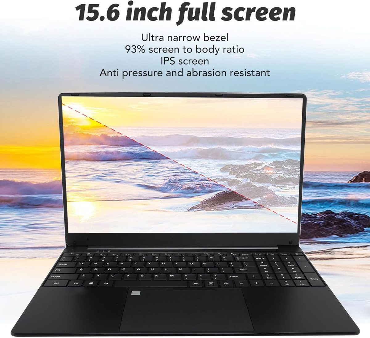 ⁦بلايستي لابتوب 15.6 انش، شاشة 1920x1080، وحدة معالجة مركزية N5095A، 8GB DDR4، 1TB SSD، الالعاب، فتح بصمة الاصبع⁩ - الصورة ⁦5⁩