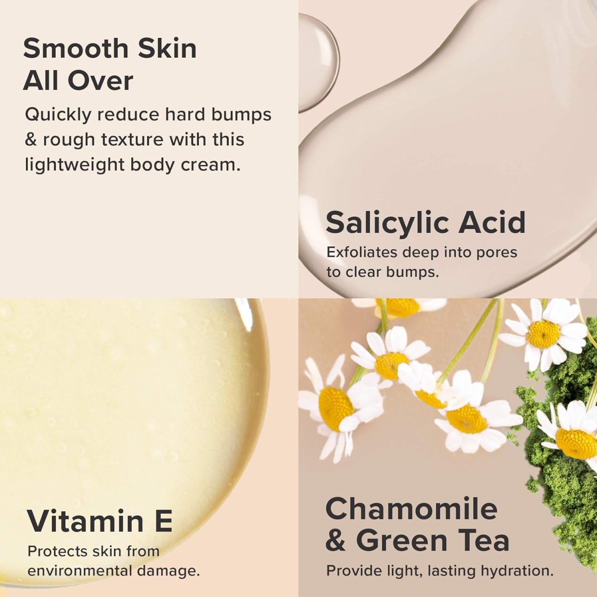 ⁦Paula's Choice Weightless Body Treatment 2% BHA, Salicylic Acid & Chamomile Lotion Exfoliant, Moisturizer for Keratosis Pilaris (KP) Prone Skin & Clogged Pores, Fragrance-Free & Paraben-Free, 2 Ounces⁩ - الصورة ⁦3⁩