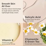 ⁦Paula's Choice Weightless Body Treatment 2% BHA, Salicylic Acid & Chamomile Lotion Exfoliant, Moisturizer for Keratosis Pilaris (KP) Prone Skin & Clogged Pores, Fragrance-Free & Paraben-Free, 2 Ounces⁩ - الصورة ⁦3⁩
