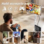 ⁦32-Inch Portable Smart TV Touch Screen,Rolling TV on Wheels with Voice Control,Android OS 8G RAM+128G Storage Built-in Battery 10500mAh Battery,for home⁩ - الصورة ⁦3⁩