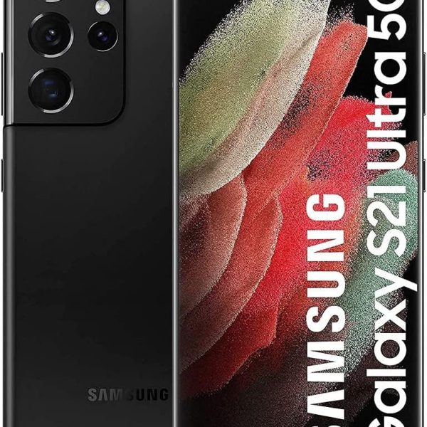 SAMSUNG Galaxy S21 Ultra 5G SM-G998B/DS 512GB 16GB RAM International Version - Phantom Black (Renewed)
