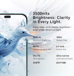 ⁦اونر هاتف ذكي 400 لايت غير مقفل 5G اندرويد بالذكاء الاصطناعي، زر كاميرا بالذكاء الاصطناعي، كاميرا 108MP، تخزين 8GB+256GB، مقاوم للماء، رمادي مخملي (اصدار عالمي)⁩ - الصورة ⁦8⁩