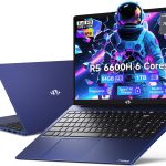 نيمو لابتوب العاب IPS FHD 15.6 انش، معالج AMD رايزن 5 6600H سداسي النواة 660M GPU 64GB DDR5 RAM 1TB SSD (افضل من i7-1165G7، حتى 4.5GHz) مع كيبورد باضاءة خلفية GaN نوع C 100 واط، ويندوز 11