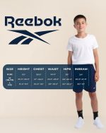 ⁦ريبوك بدلة رياضية للاولاد - سويت شيرت بغطاء راس من الصوف عالي الاداء وسروال رياضي للجري - طقم ملابس رياضية (8-14)⁩ - الصورة ⁦7⁩