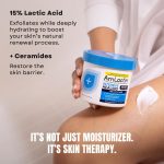 ⁦ايه ام لاكتين كريم الجسم العلاجي المكثف - حوض 12 اونصة - مقشر ومرطب 2 في 1 للبشرة الجافة مع 15% حمض اللاكتيك والسيراميد لترطيب 24 ساعة⁩ - الصورة ⁦4⁩