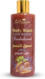غسول الجسم المطهر لا باريسيان من ايكوليت بلس، منظف جيد، للنساء والرجال مع فيتامين E، مرطب للبشرة الناعمة والحريرية، حماية من الجراثيم، عطر يدوم 12 ساعة - (خشب الصندل، 500 مل)
