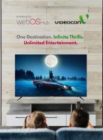 ⁦فيديوكون تلفزيون ذكي QLED 4K UHD مقاس 70 بوصة بدون حواف وموزع ويب او اس ولوحة درجة ايه + وجهاز تحكم سحري وصوت دولبي واتصال بلوتوث - موديل E70QLWO1100⁩ - الصورة ⁦4⁩